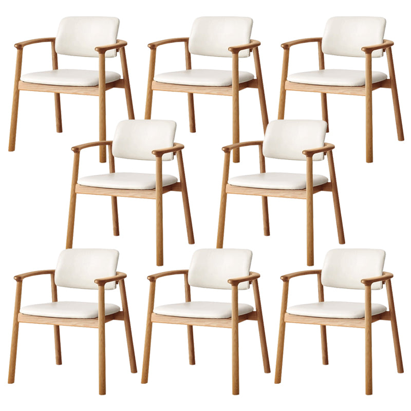 Sedia a braccio sala da pranzo a apertura in legno contemporaneo (set di 1/2/4/6/8)