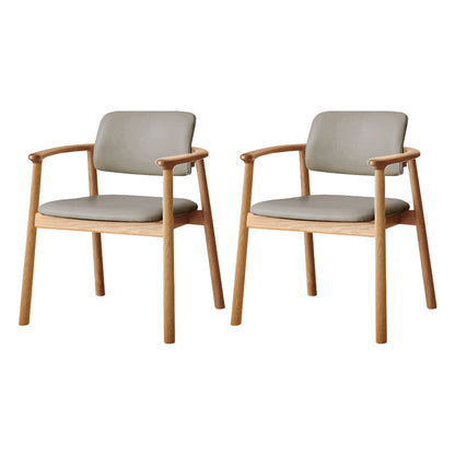 Sedia a braccio sala da pranzo a apertura in legno contemporaneo (set di 1/2/4/6/8)