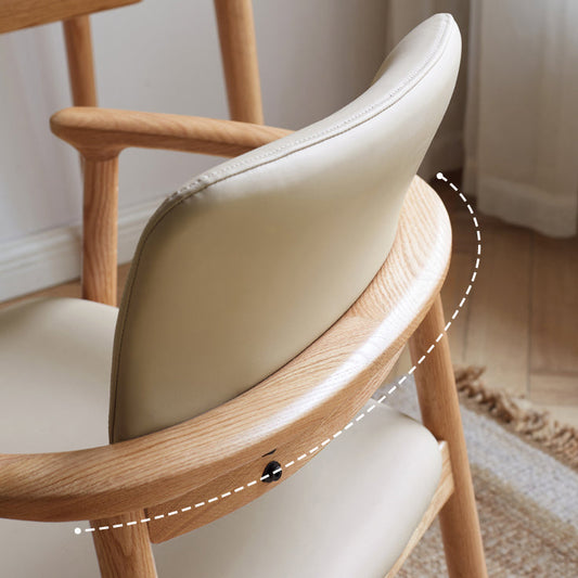 Silla de comedor de espalda abierta de madera contemporánea (juego de 1/2/4/6/8)