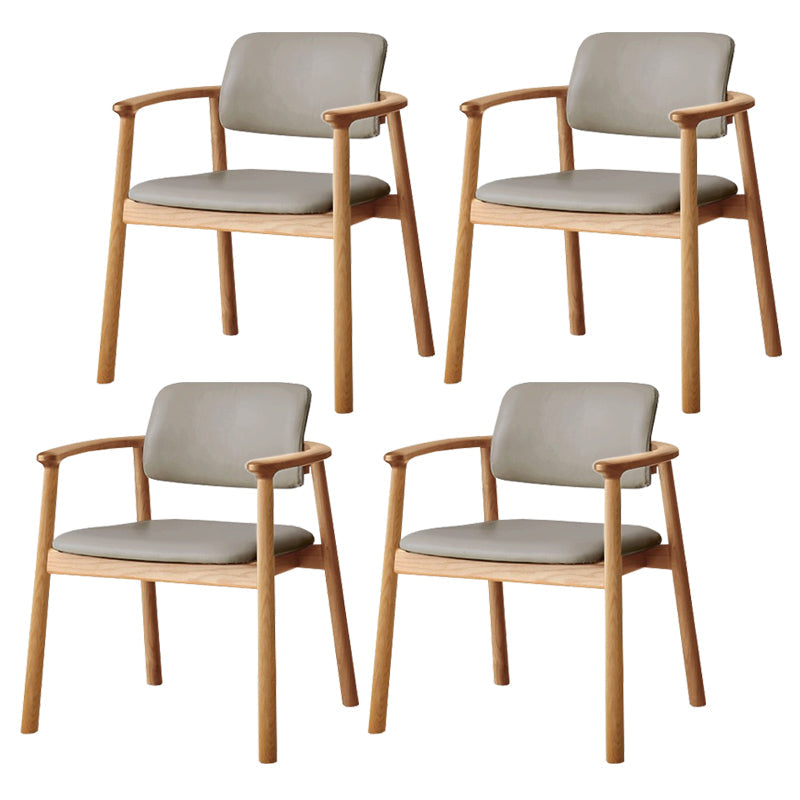 Sedia a braccio sala da pranzo a apertura in legno contemporaneo (set di 1/2/4/6/8)