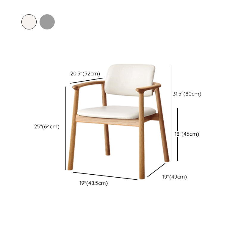 Sedia a braccio sala da pranzo a apertura in legno contemporaneo (set di 1/2/4/6/8)