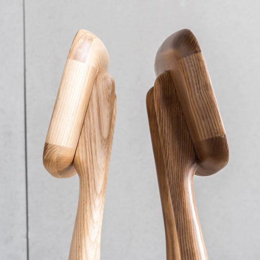 Silla de comedor sin brazo sin espalda de madera maciza contemporánea para el hogar