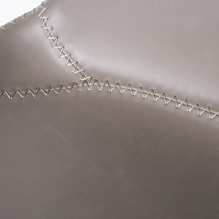 Sedie da pranzo e accento in pelle e metallo industriali per cucina