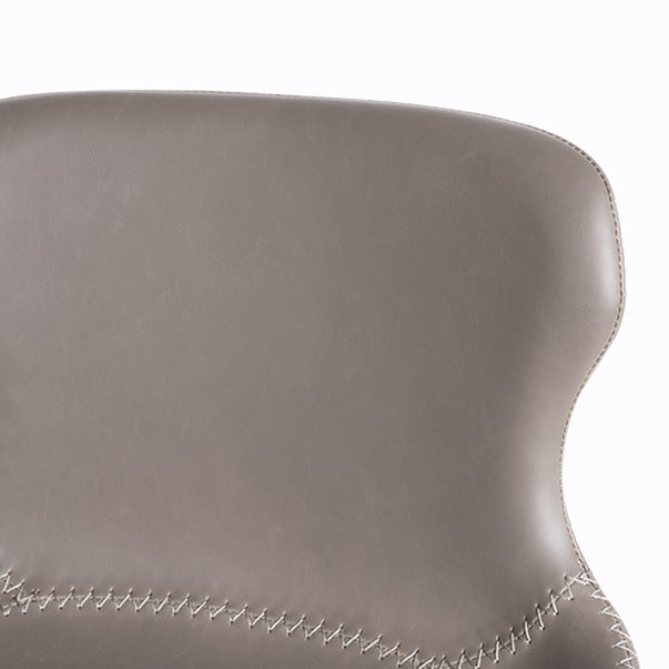 Sedie da pranzo e accento in pelle e metallo industriali per cucina