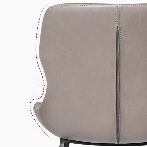 Sedie da pranzo e accento in pelle e metallo industriali per cucina