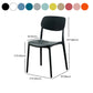 Moderna sala da pranzo in plastica senza braccio sedia da pranzo aperta