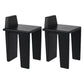 Contemporary Dining Room Solid Wood Parsons Armless Dining Chair Black 2 Piece Set Clearhalo 'Dining Chairs' 'Dining Tables & Seating' 'dining_chair' 'furn' 'furn_dining_chair' 'Furniture' 'Kitchen & Dining Furniture' 7794254