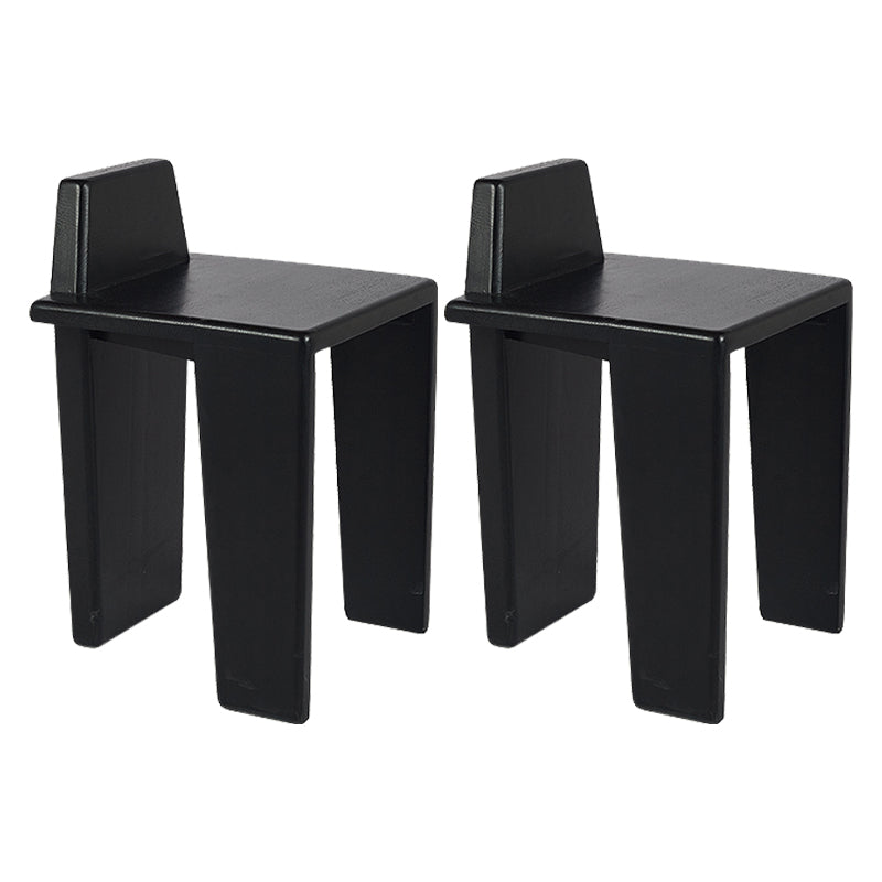 Contemporary Dining Room Solid Wood Parsons Armless Dining Chair Black 2 Piece Set Clearhalo 'Dining Chairs' 'Dining Tables & Seating' 'dining_chair' 'furn' 'furn_dining_chair' 'Furniture' 'Kitchen & Dining Furniture' 7794254