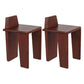 Contemporary Dining Room Solid Wood Parsons Armless Dining Chair Nut-Brown 2 Piece Set Clearhalo 'Dining Chairs' 'Dining Tables & Seating' 'dining_chair' 'furn' 'furn_dining_chair' 'Furniture' 'Kitchen & Dining Furniture' 7794263
