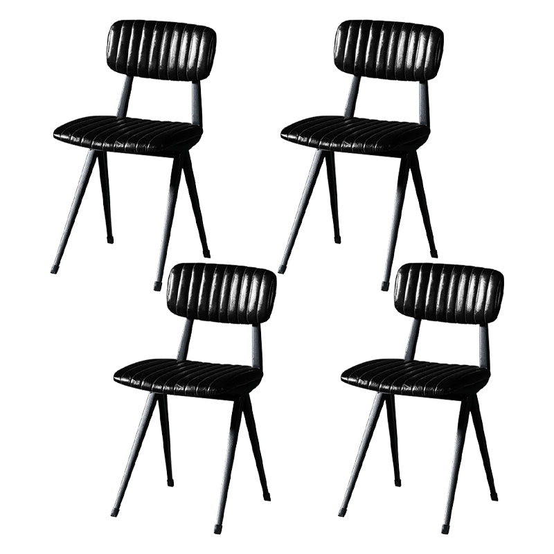 Sala da pranzo contemporanea aperta sedia da pranzo in metallo