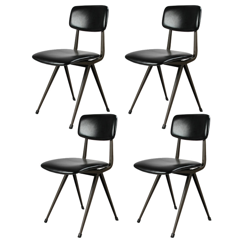 Sala da pranzo contemporanea aperta sedia da pranzo in metallo