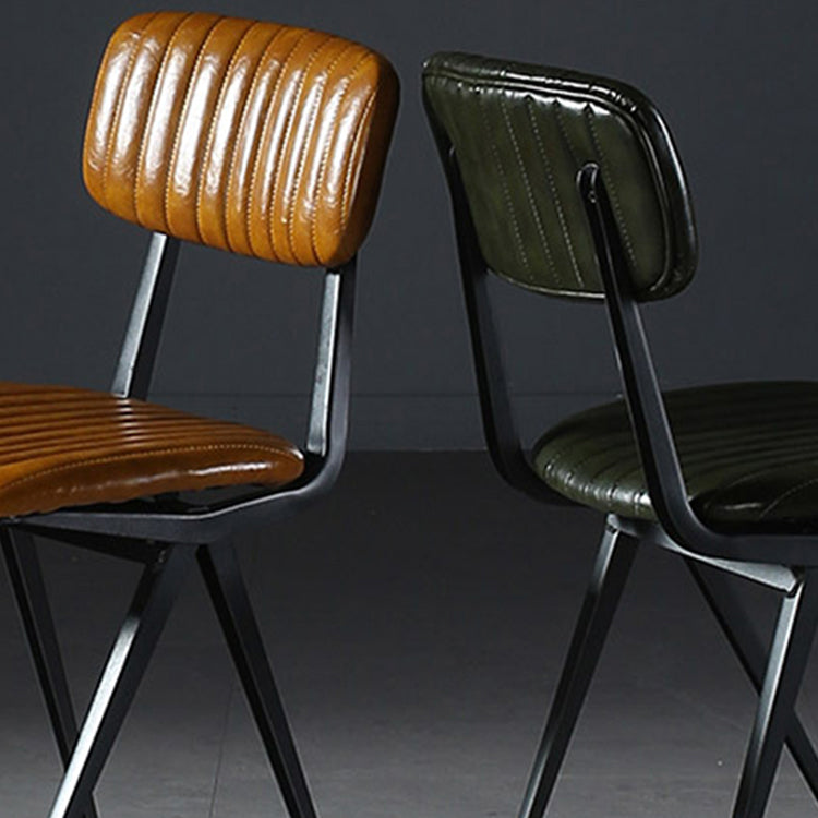 Sala da pranzo contemporanea aperta sedia da pranzo in metallo