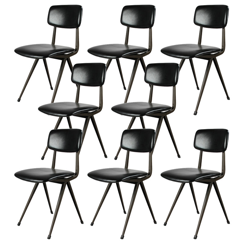 Sala da pranzo contemporanea aperta sedia da pranzo in metallo