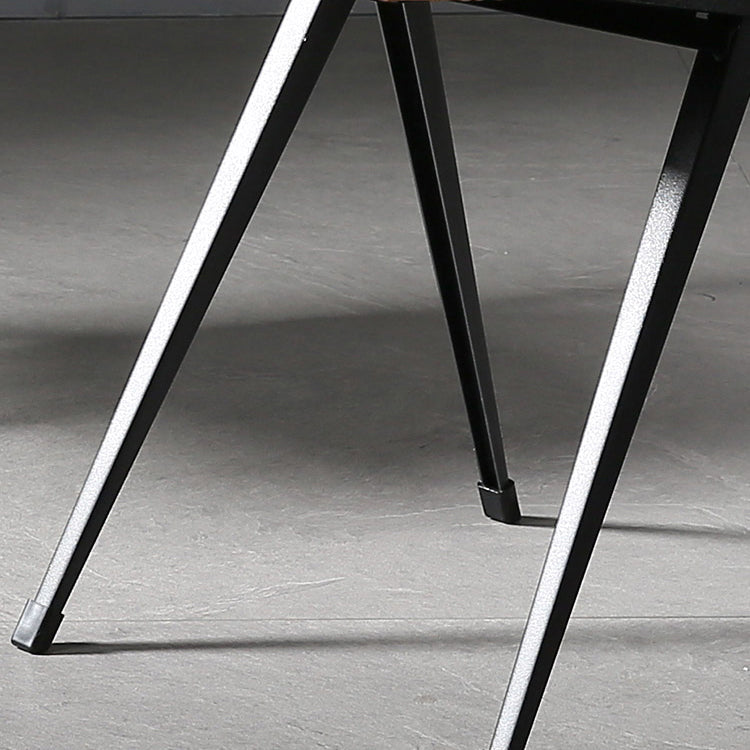 Sala da pranzo contemporanea aperta sedia da pranzo in metallo