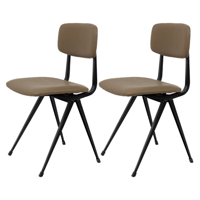 Sala da pranzo contemporanea aperta sedia da pranzo in metallo