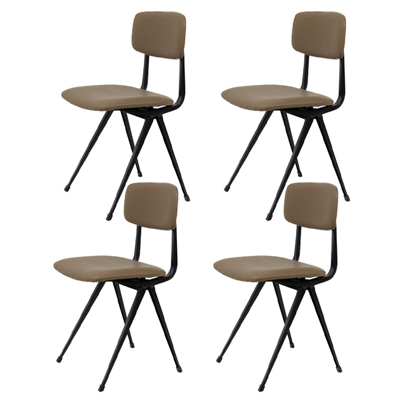 Sala da pranzo contemporanea aperta sedia da pranzo in metallo