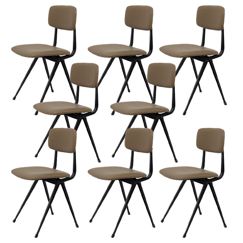 Sala da pranzo contemporanea aperta sedia da pranzo in metallo