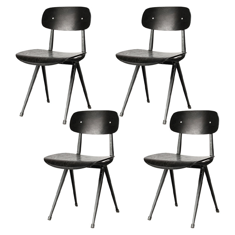 Sala da pranzo contemporanea aperta sedia da pranzo in metallo