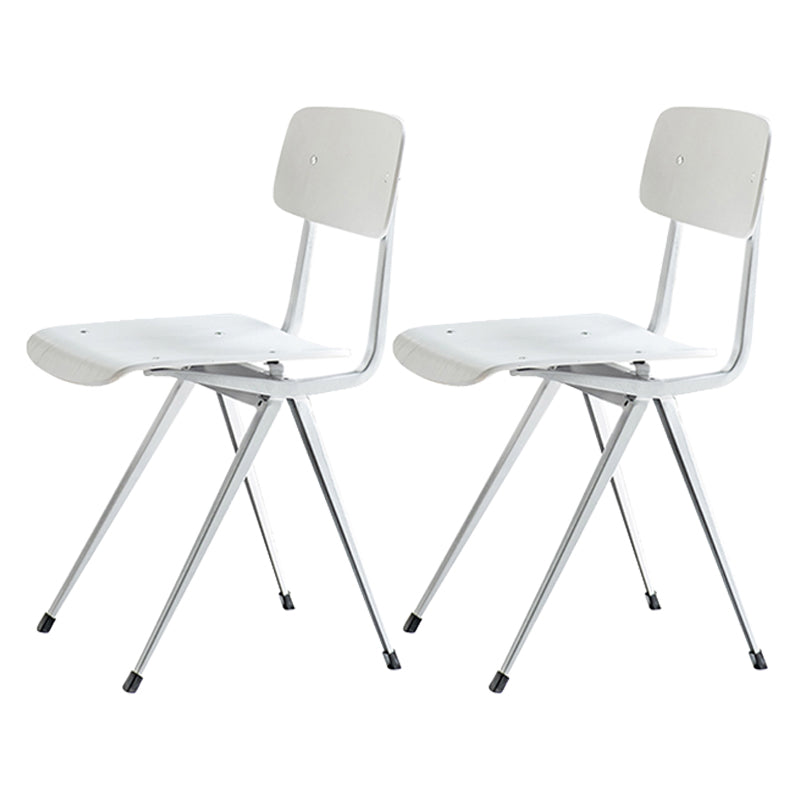 Sala da pranzo contemporanea aperta sedia da pranzo in metallo