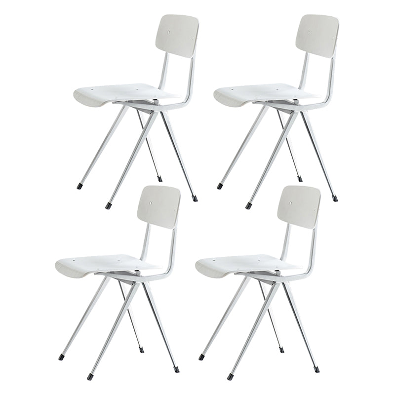 Sala da pranzo contemporanea aperta sedia da pranzo in metallo