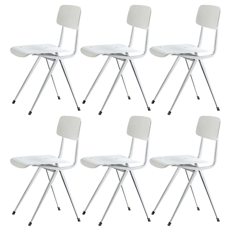 Sala da pranzo contemporanea aperta sedia da pranzo in metallo