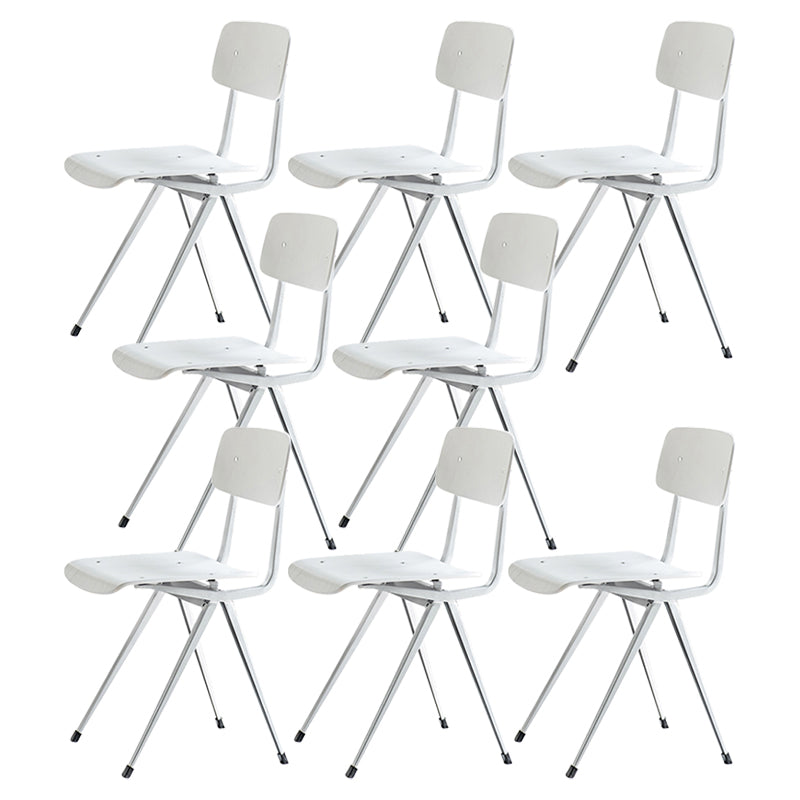 Sala da pranzo contemporanea aperta sedia da pranzo in metallo