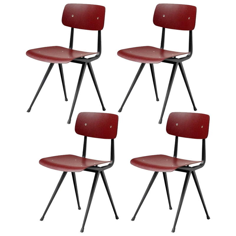 Sala da pranzo contemporanea aperta sedia da pranzo in metallo