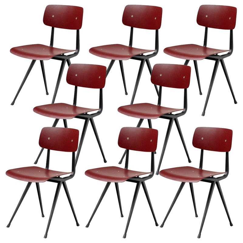 Sala da pranzo contemporanea aperta sedia da pranzo in metallo