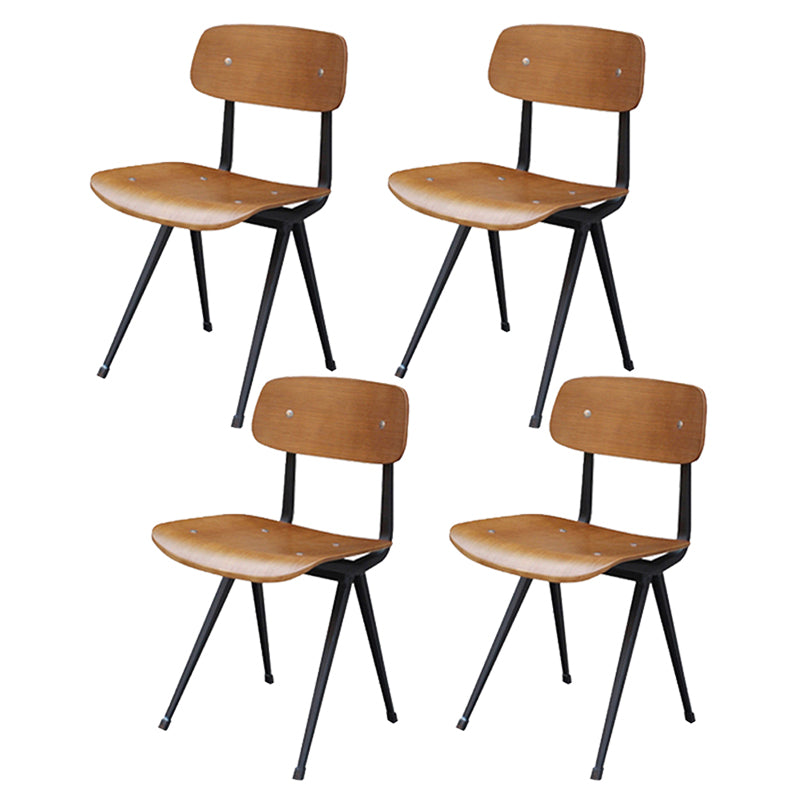 Sala da pranzo contemporanea aperta sedia da pranzo in metallo