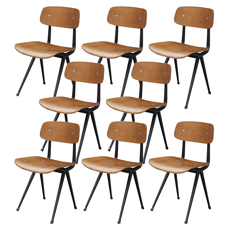 Sala da pranzo contemporanea aperta sedia da pranzo in metallo