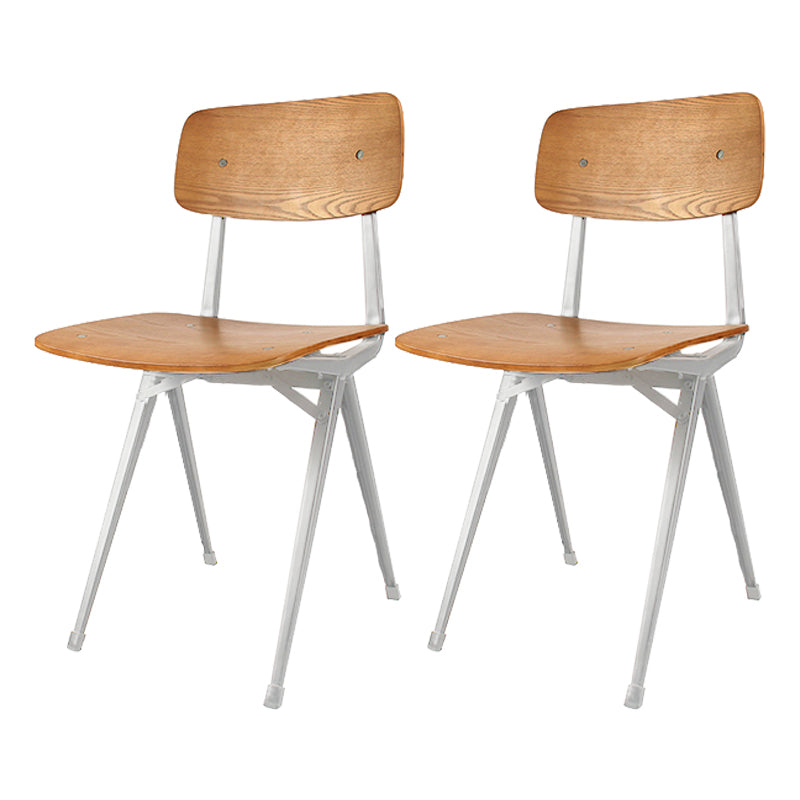 Sala da pranzo contemporanea aperta sedia da pranzo in metallo