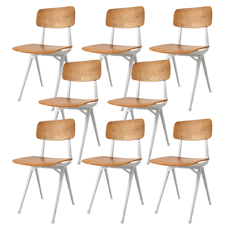 Sala da pranzo contemporanea aperta sedia da pranzo in metallo