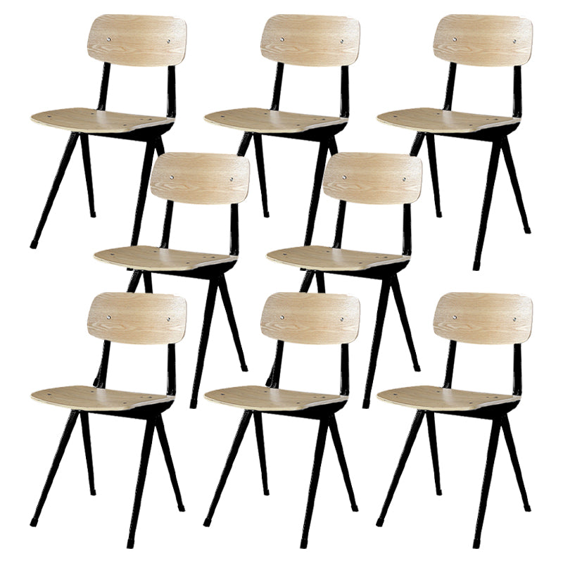 Sala da pranzo contemporanea aperta sedia da pranzo in metallo