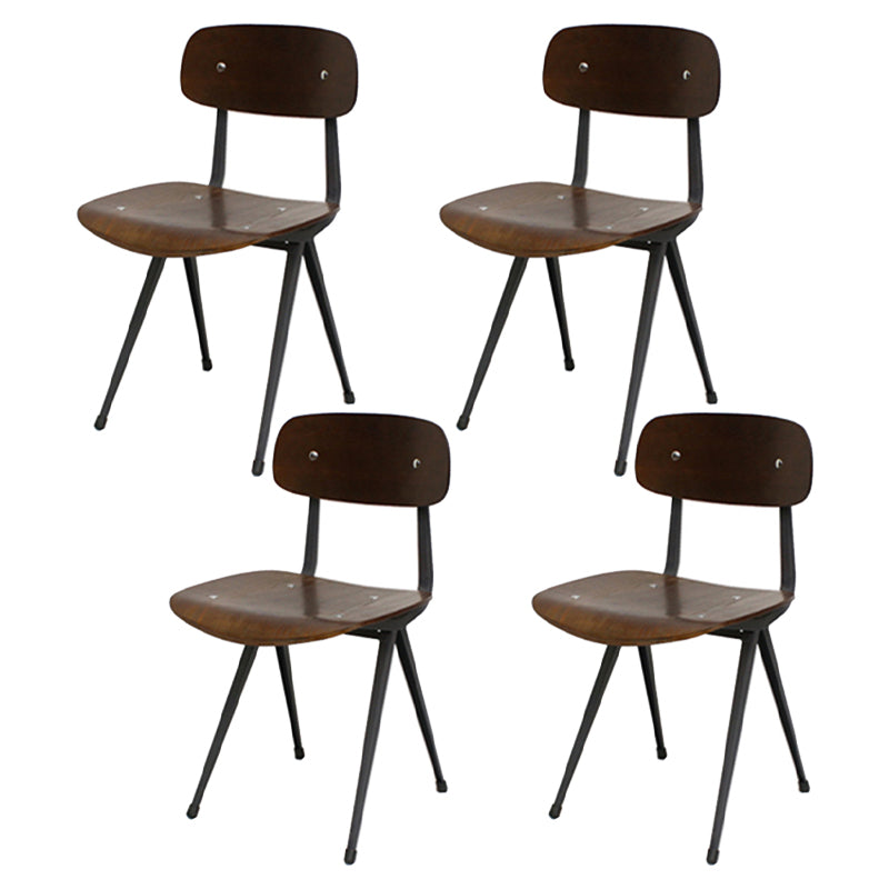 Sala da pranzo contemporanea aperta sedia da pranzo in metallo