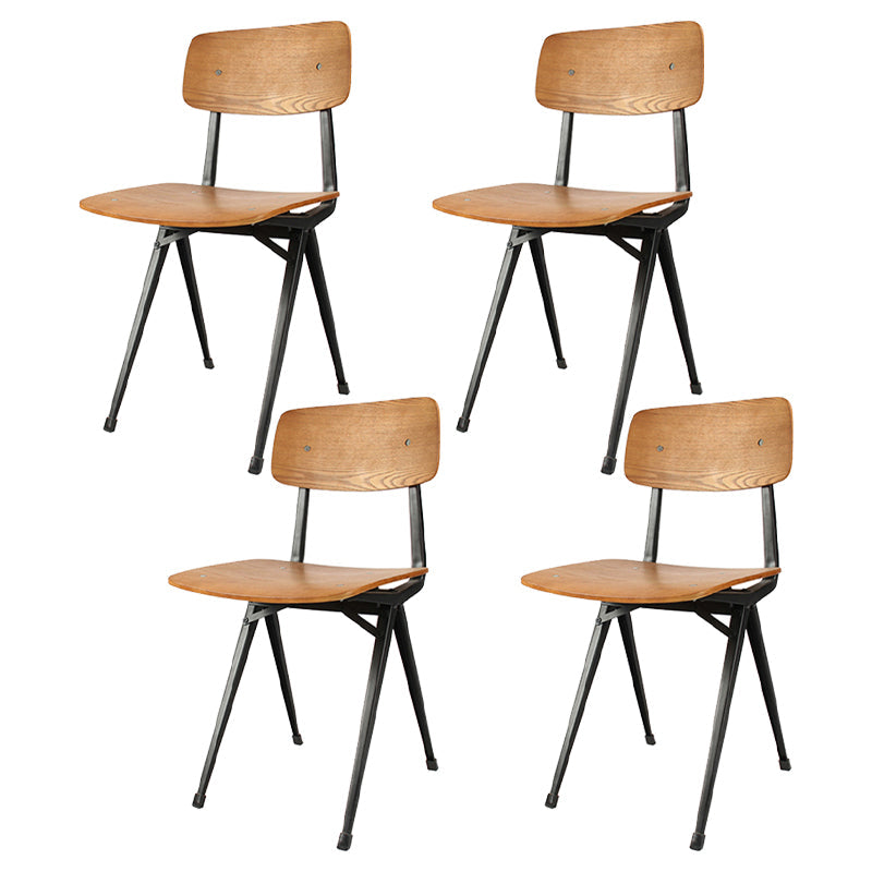 Sala da pranzo contemporanea aperta sedia da pranzo in metallo