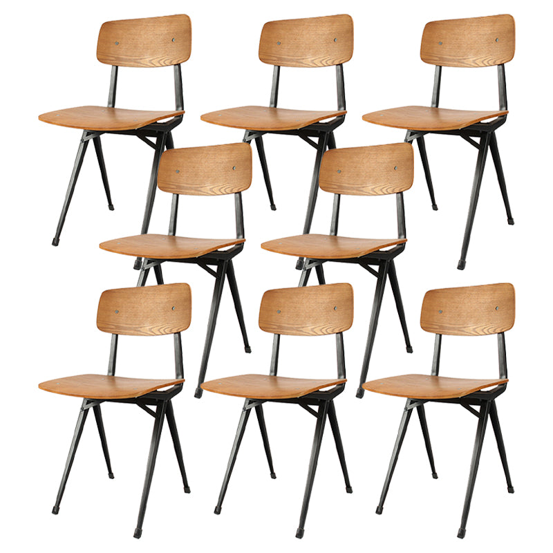 Sala da pranzo contemporanea aperta sedia da pranzo in metallo