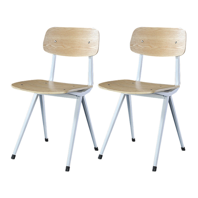 Sala da pranzo contemporanea aperta sedia da pranzo in metallo