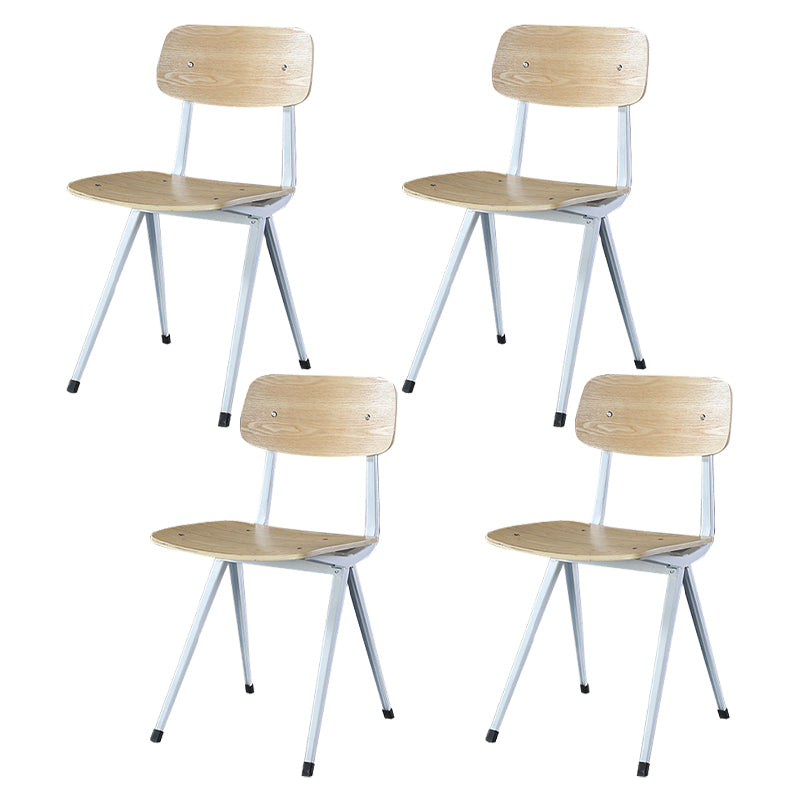 Sala da pranzo contemporanea aperta sedia da pranzo in metallo