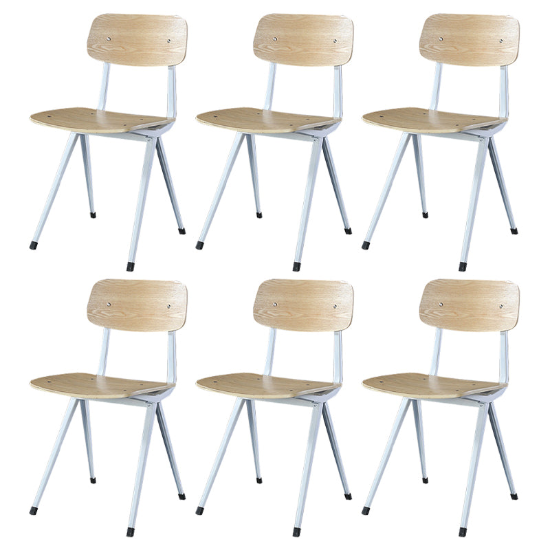 Sala da pranzo contemporanea aperta sedia da pranzo in metallo