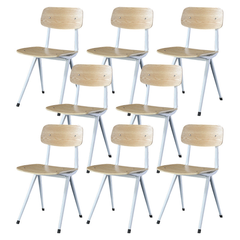 Sala da pranzo contemporanea aperta sedia da pranzo in metallo