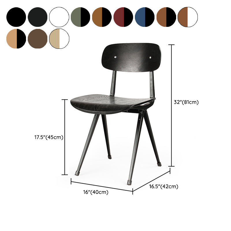 Sala da pranzo contemporanea aperta sedia da pranzo in metallo