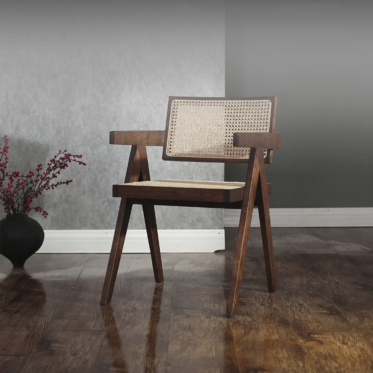 Comedor contemporáneo King Louis Silla de comedor de madera maciza