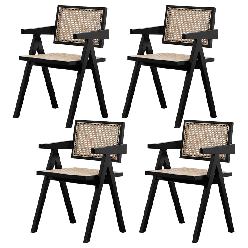 Comedor contemporáneo King Louis Silla de comedor de madera maciza