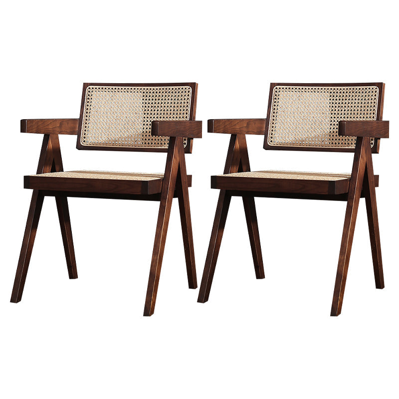 Comedor contemporáneo King Louis Silla de comedor de madera maciza