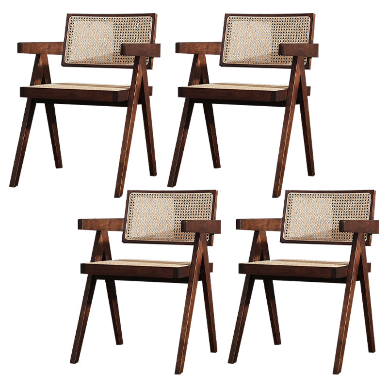 Comedor contemporáneo King Louis Silla de comedor de madera maciza