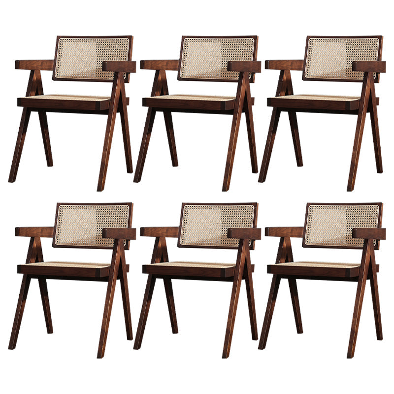 Comedor contemporáneo King Louis Silla de comedor de madera maciza