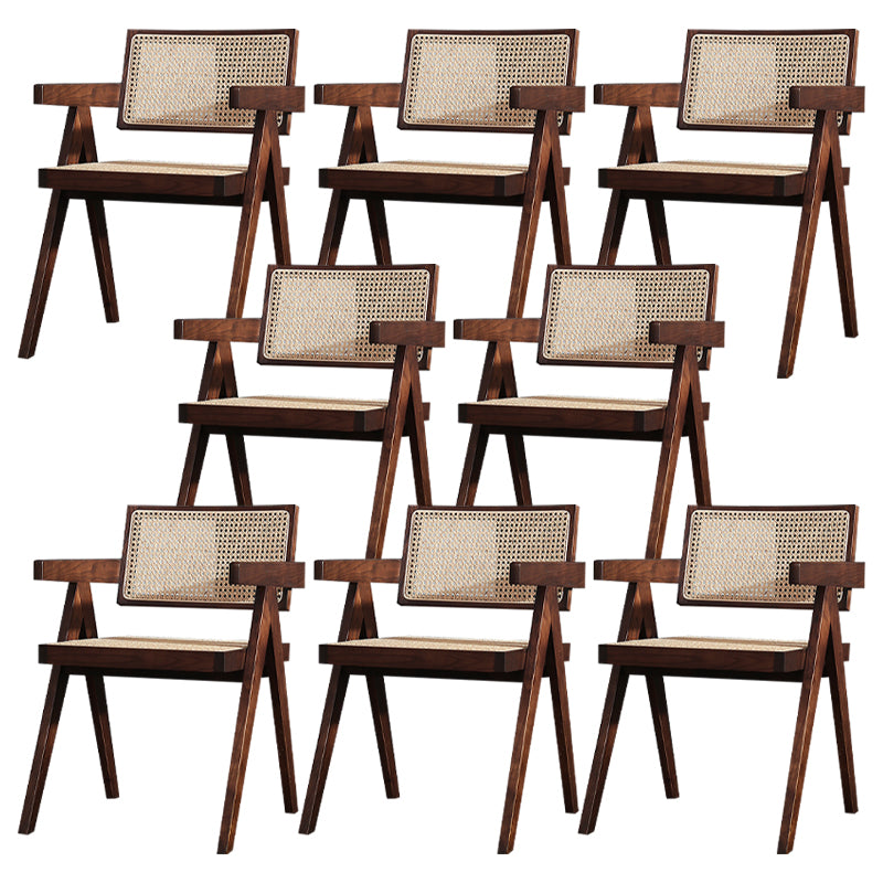 Comedor contemporáneo King Louis Silla de comedor de madera maciza