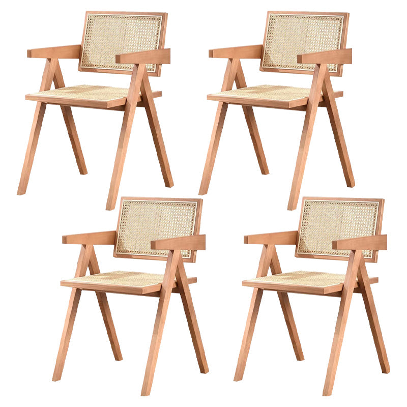 Comedor contemporáneo King Louis Silla de comedor de madera maciza