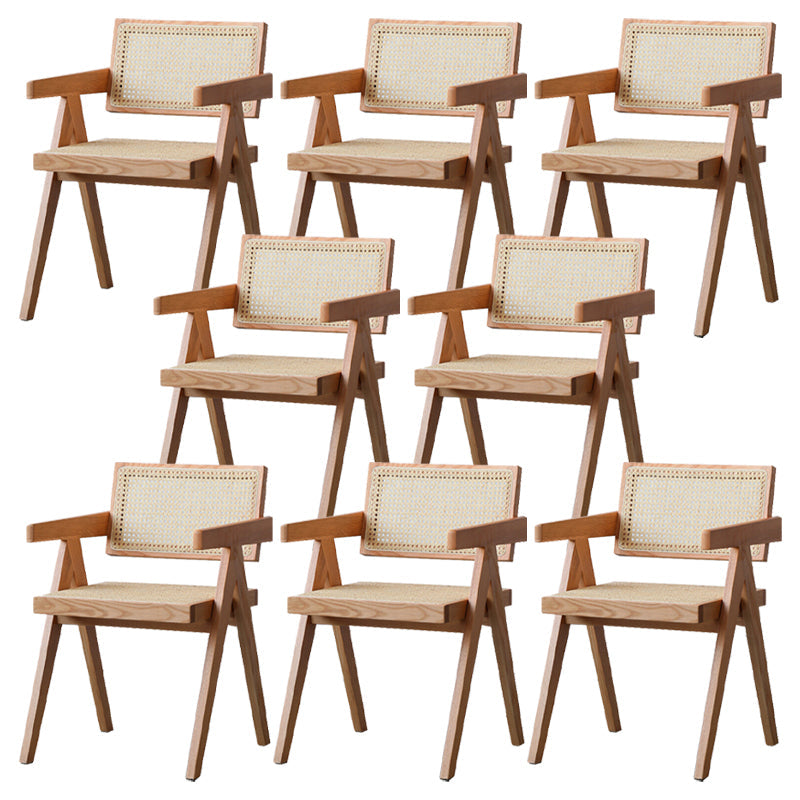 Comedor contemporáneo King Louis Silla de comedor de madera maciza