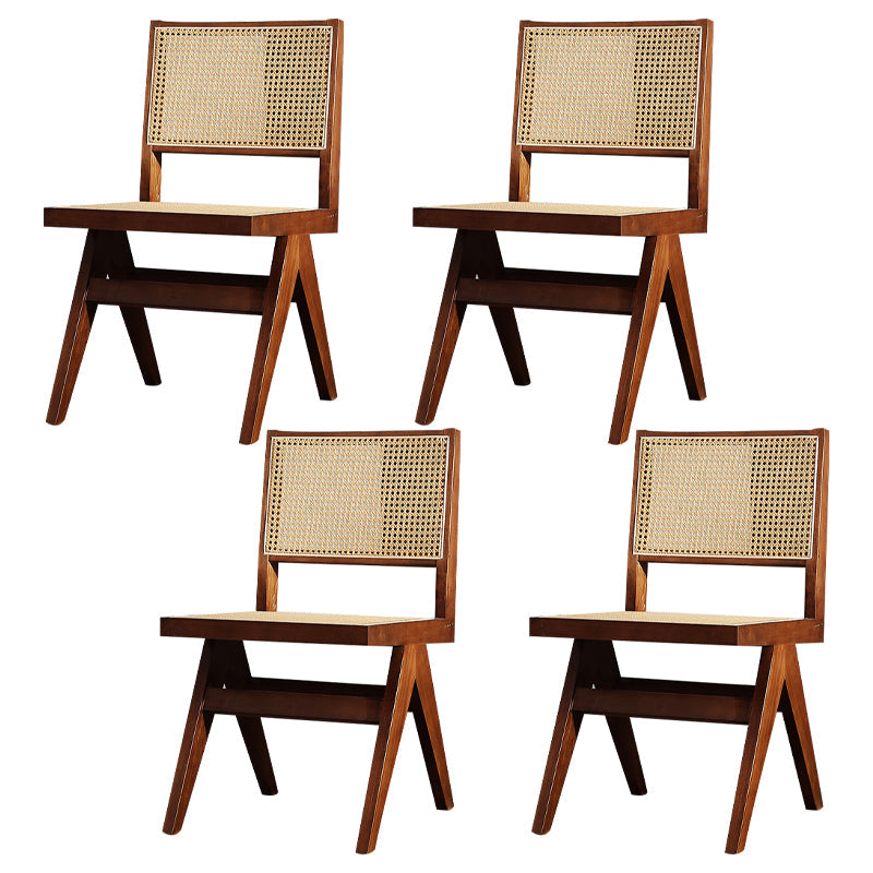 Comedor contemporáneo King Louis Silla de comedor de madera maciza